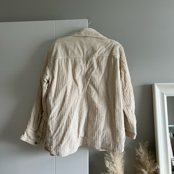 UO Corduroy Button Up Ivory Jacket - M/L - Picture 9 of 9